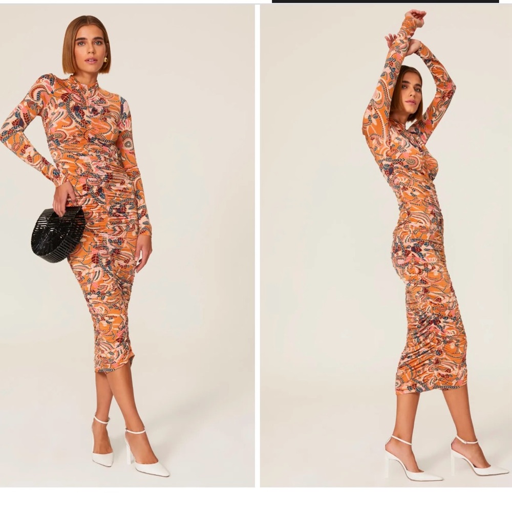 A.L.C Ansel midi dress in multi colors size S